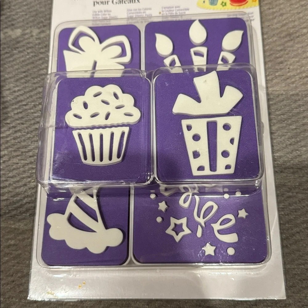 Wilton Cake Stamp Set Birthday Celebration (6 Pieces)